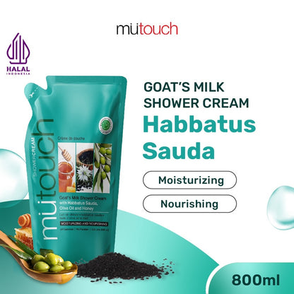 Mutouch Shower Cream Habbatus Sauda Refill | 800ml