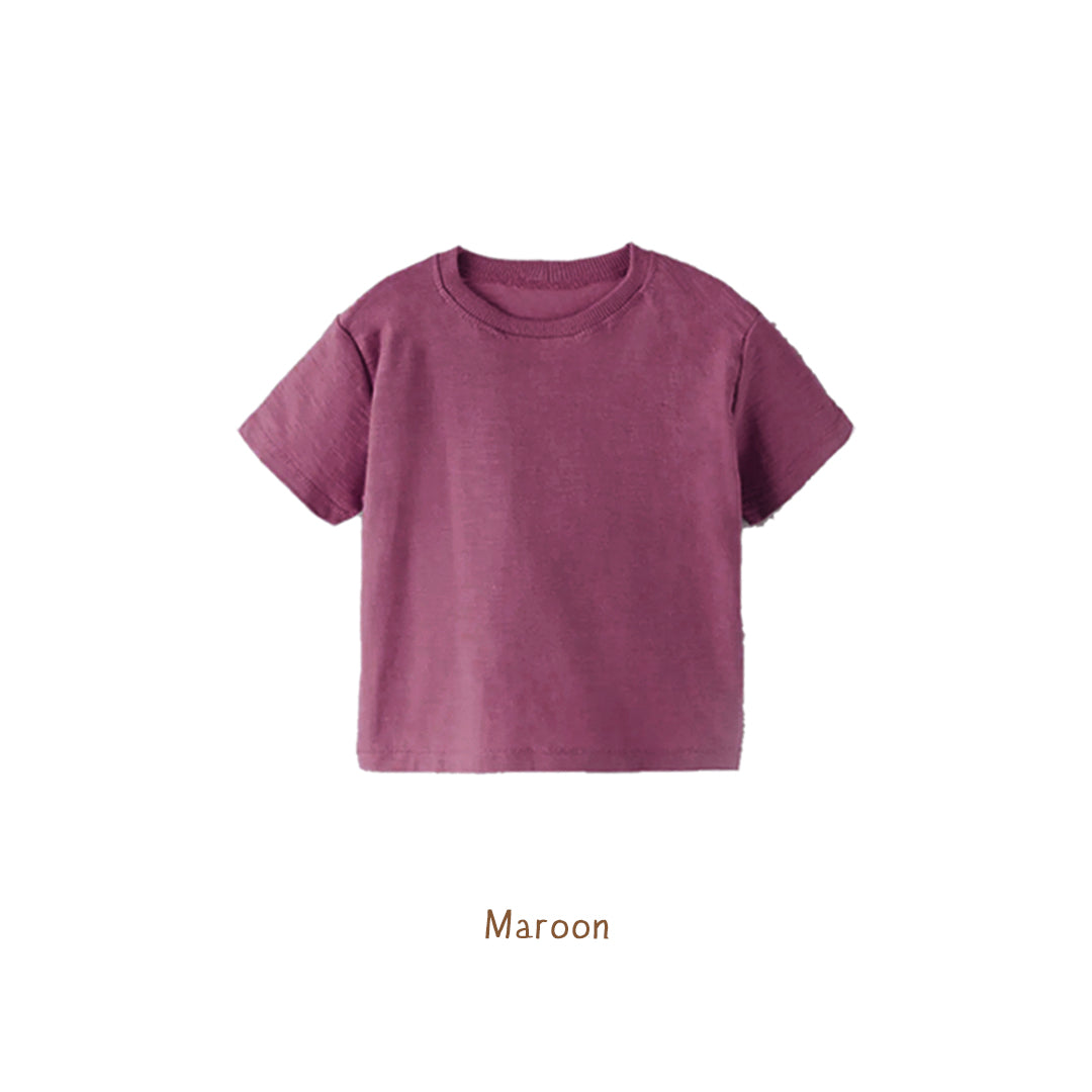 Booyah Baby & Kids Kaos Anak - Basic Tee Maroon (1 Years)