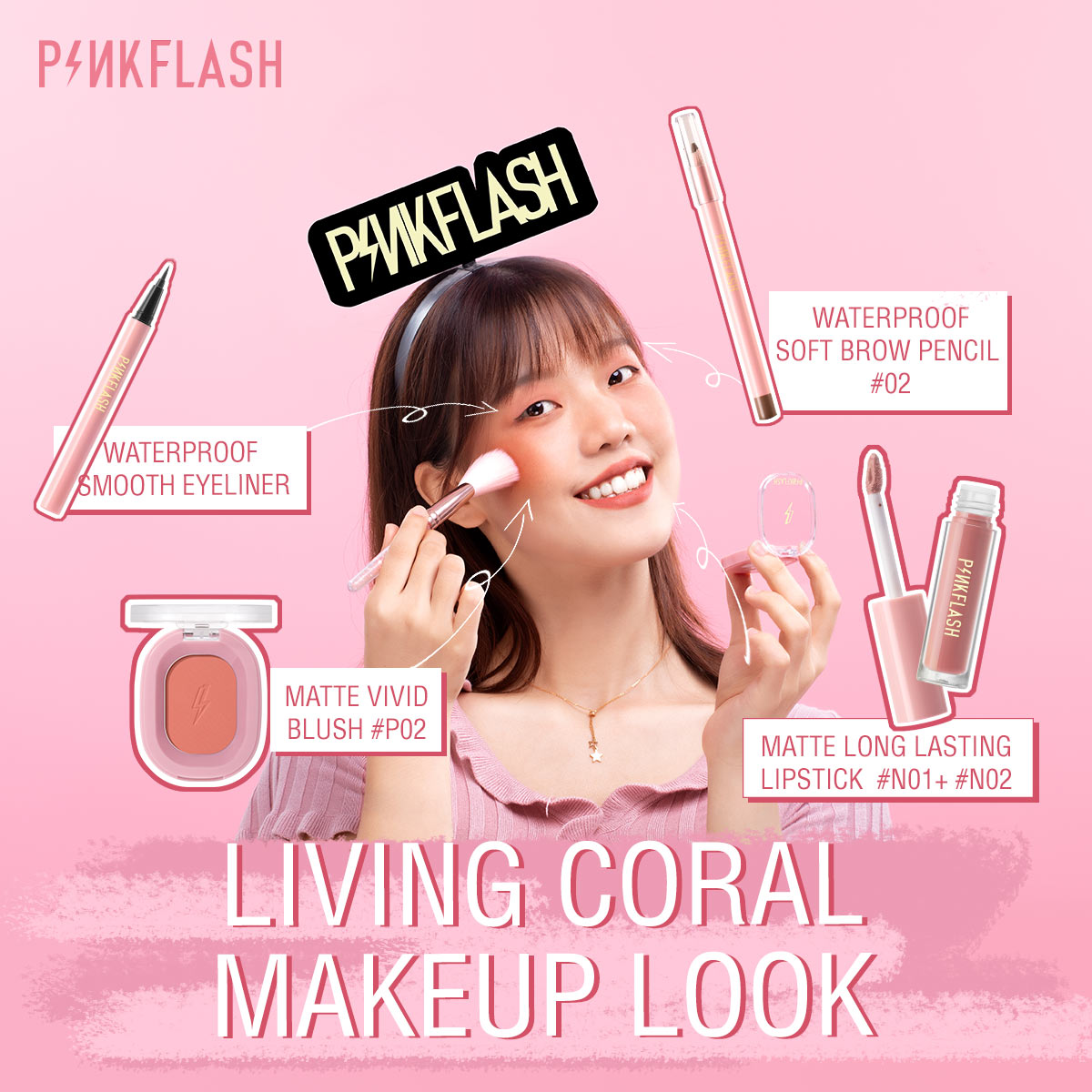 Pinkflash F01 Soft Pigment Blush - N01