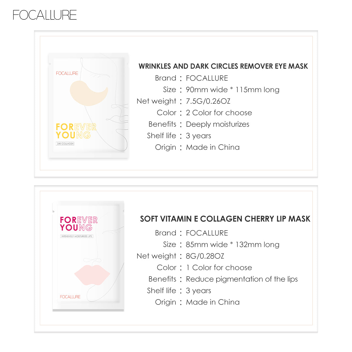 Focallure Collagen Crystal Moisturizing Lip Mask FASC02