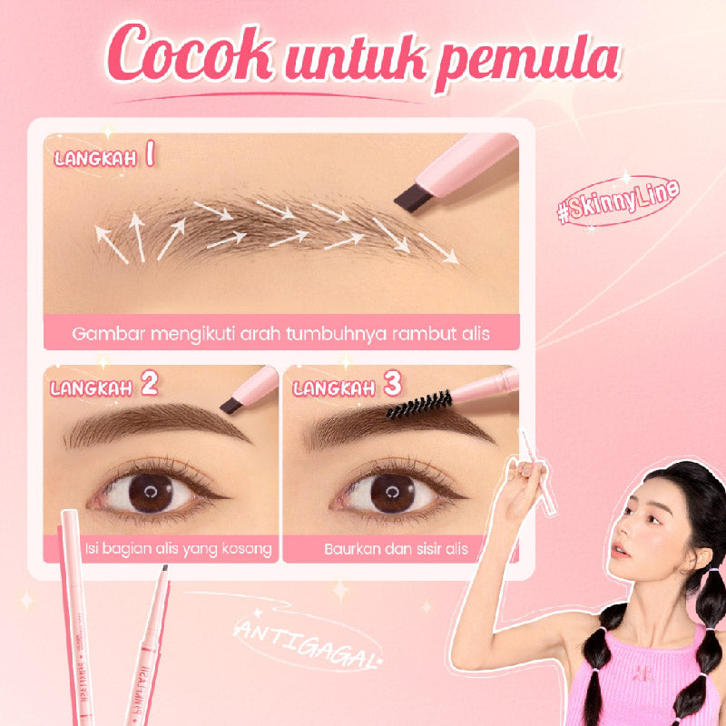 PINKFLASH SKINNY EYEBROW PENCIL GR01