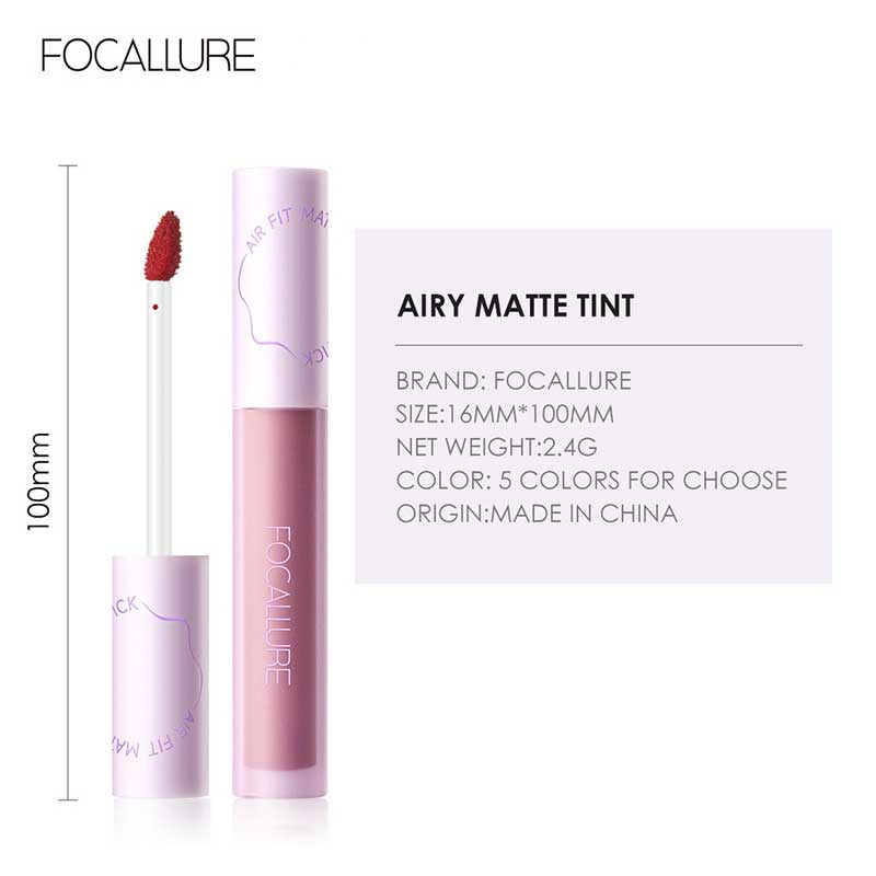 FOCALLURE AIR FIT MATTE LIQUID LIPSTICK OR02