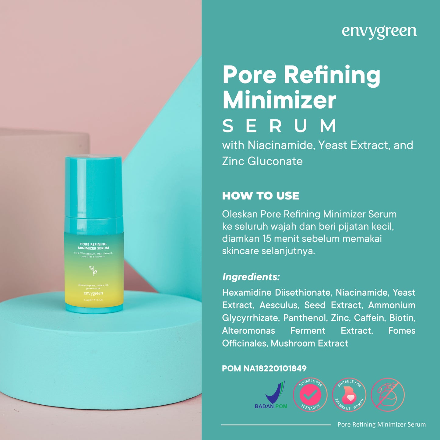 Envygreen Pore Refining Minimizer Serum | 10 ml