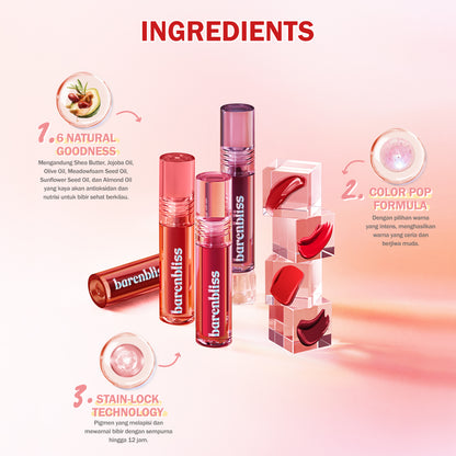 Barenbliss Peach Makes Perfect Lip Tint - 02 Pretty Please | 3 ml