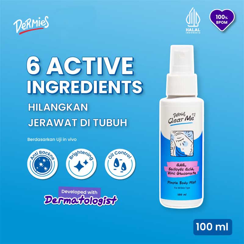 Dermies Clear Me Pimple Body Mist | 100 ml