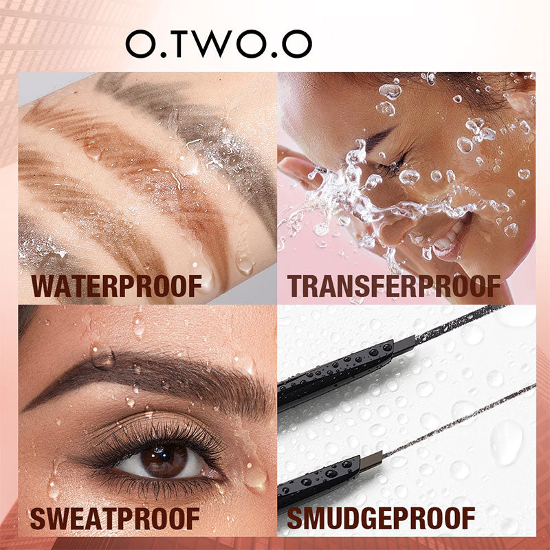 O.TWO.O Natural Soft Mist 3-in-1 Eyebrow Pencil 01 Grey