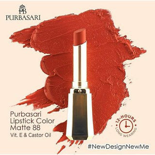 Purbasari Lipstick Color Matte 88 Amethyst | 2,6 g