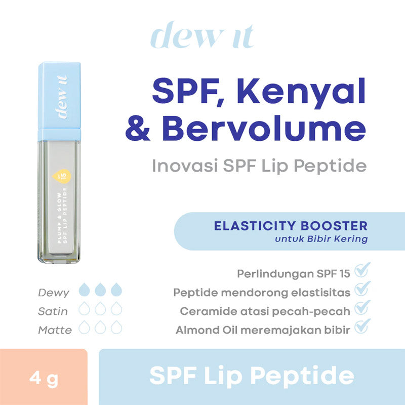 Dew It Plump & Glow SPF Lip Peptide (Dewy You) 4ml