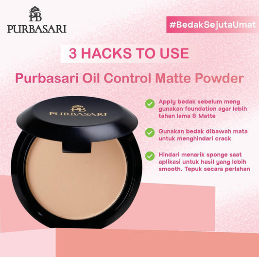 Purbasari Oil Control Matte Powder Caramel |12 g