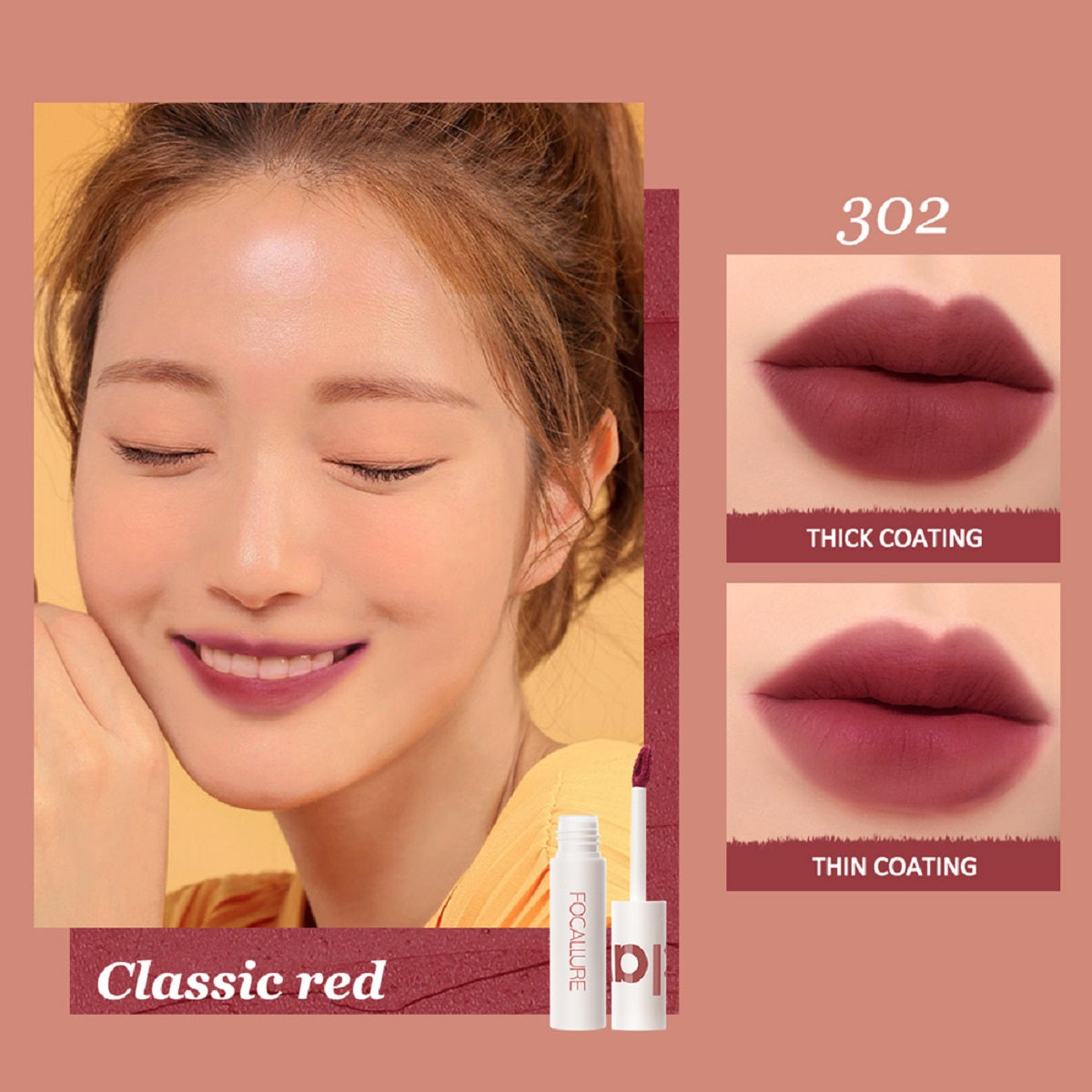 Focallure True Matte Liquid Lipstick FA179 #302