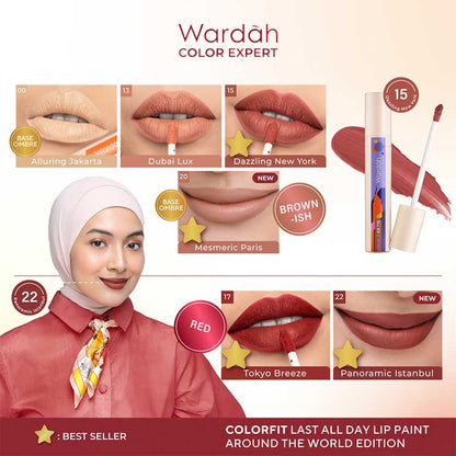 WARDAH Colorfit Last All Day Lip Paint 22 - Panoramic Istanbul | 4.2 gr