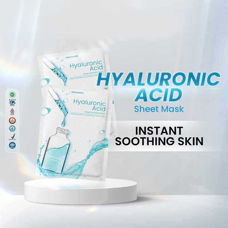 Ms Glow Sheet Mask Hyaluronic Acid 1 Box (4 Pcs)