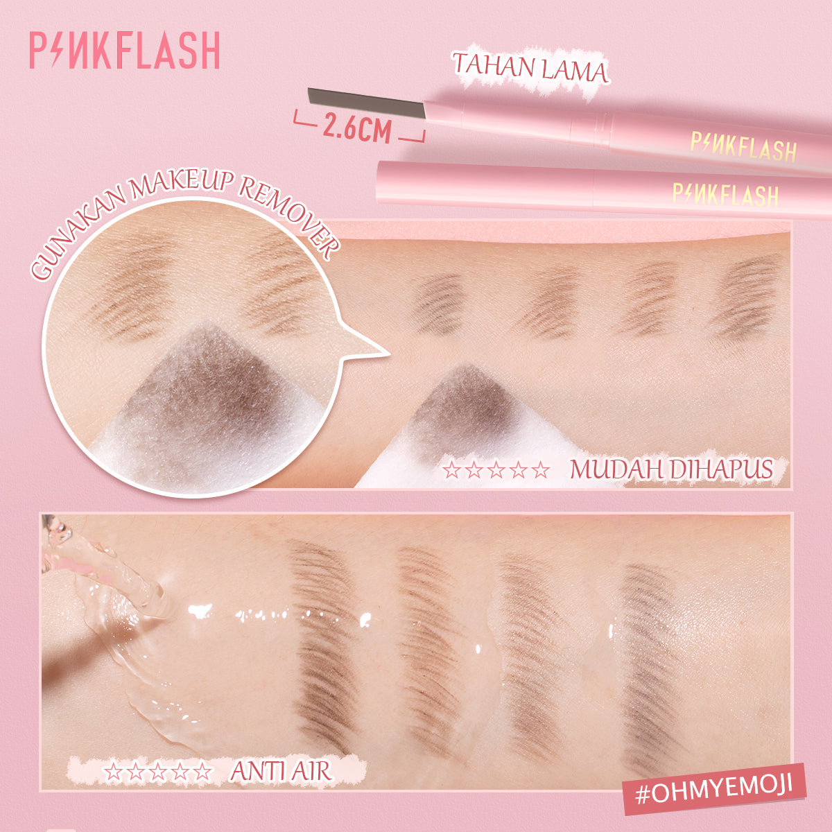 Pinkflash Waterproof Auto Eyebrow Pencil PF-E09 - #04 Natural Gray