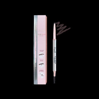 Jacquelle Slim Brow (2-In-1 Pensil Alis & Spoolie) - Dark Brown