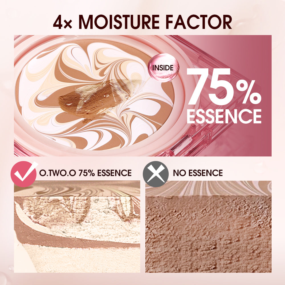 O.TWO.O Cushion Cream Foundation Matte Flawless Essence Cover 110 Nude Beige (For Light /Neutral undertone)