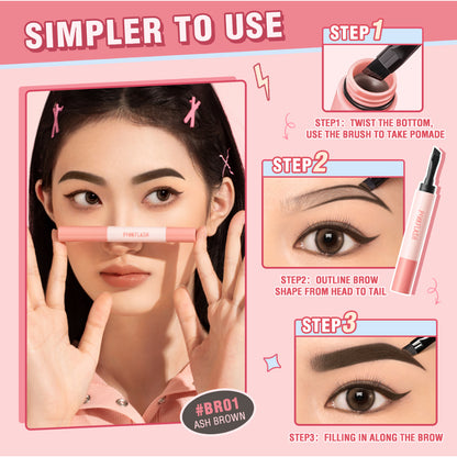 PINKFLASH SMUDGE PROOF BROW POMADE BR03