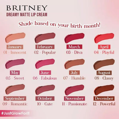 Britney Dreamy Matte Lip Cream 07 Humble | 10 g