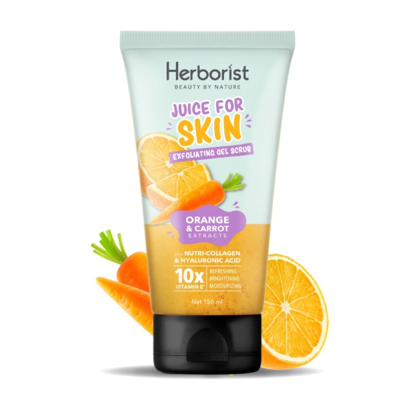 HERBORIST Juice For Skin Exfoliating Gel Scrub Orange Carrot 150ml