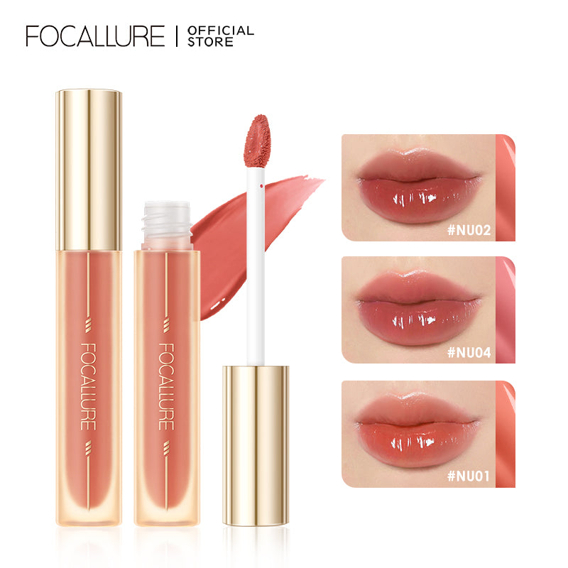 FOCALLURE SERUM GLOW LIPGLOSS FA279 - OR01