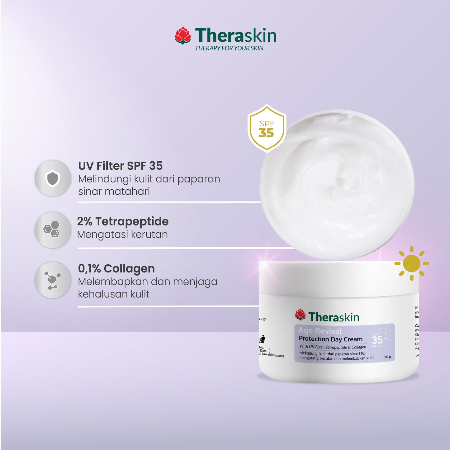 Theraskin Age Revival Protection Day Cream | 10 gr