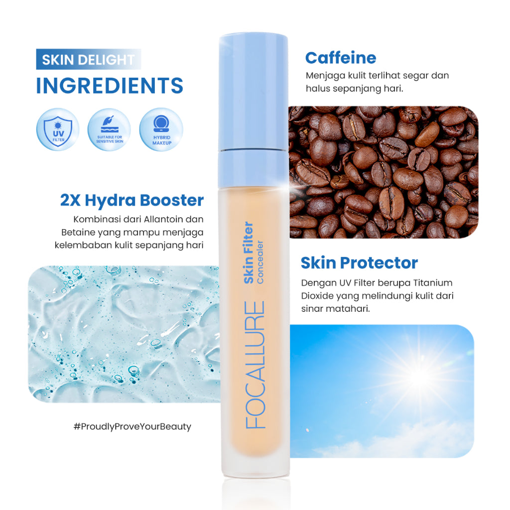 FOCALLURE Skin-Filter Concealer - 01 Mochi