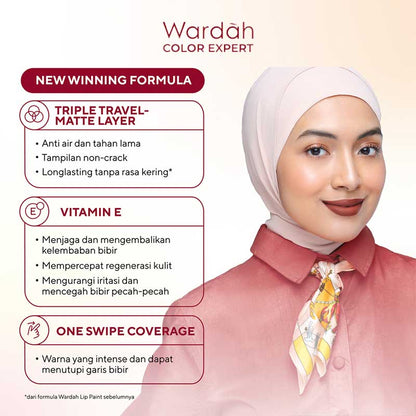 WARDAH Colorfit Last All Day Lip Paint 0 - Forever Mauve | 4.2 gr