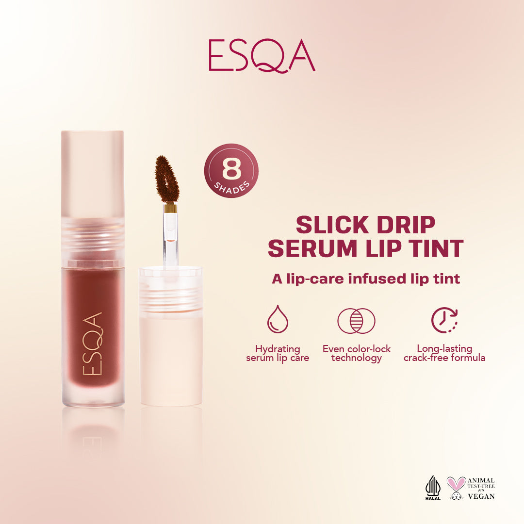 ESQA Slick Drip Serum Lip Tint - Burnt Chestnut 27gr