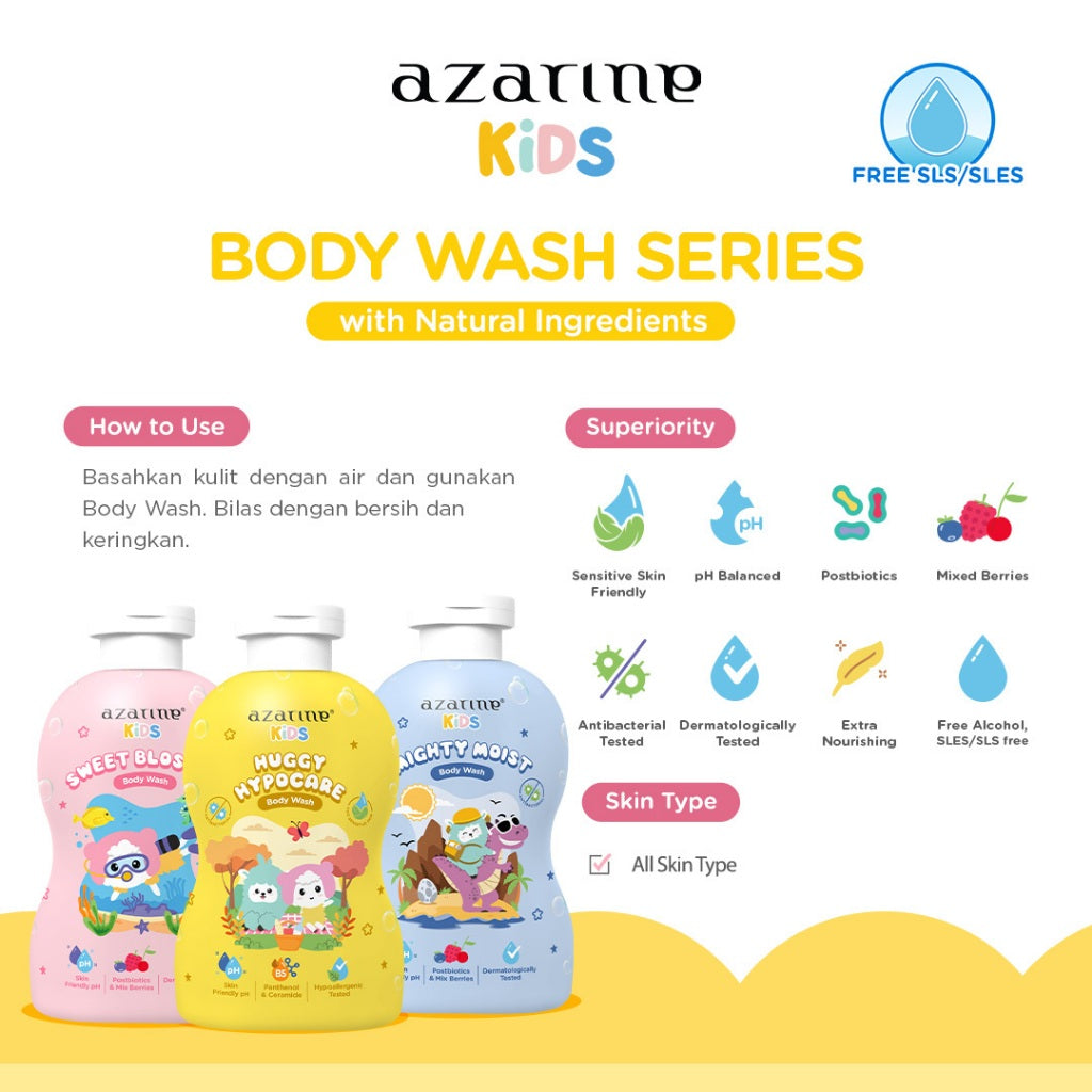 Azarine Kids Sweet Blossom Body Wash 300ml