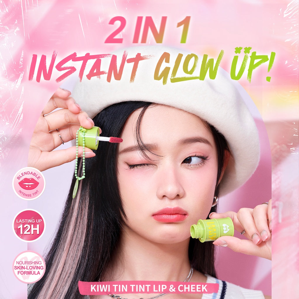 Barenbliss Kiwi Lip Tin Tint Lip & Cheek 02 Pinky Lucky