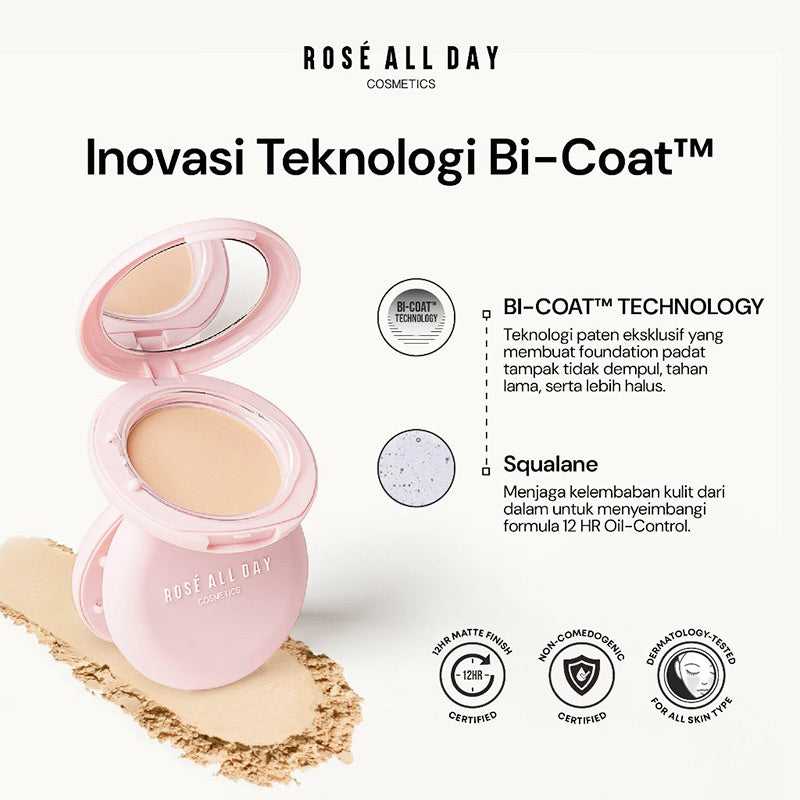 ROSE ALL DAY The Realest Lightweight Powder Foundation - Warm Honey | 8.2 gr