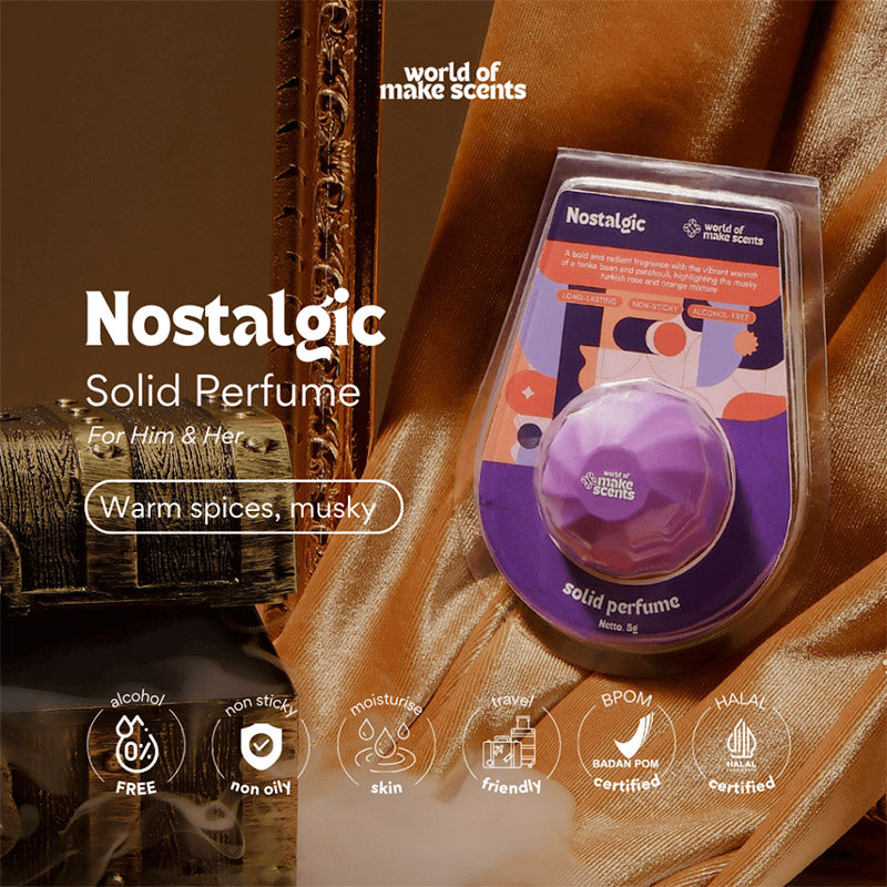 Make Scents Nostalgic Solid Perfume / Parfum Unisex | 8gr