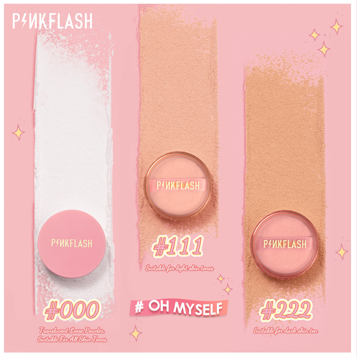 Pinkflash F06 Lasting Matte Loose Powder #000