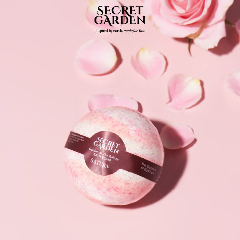 Secret Garden Bath Bomb Saturn Rose 100g