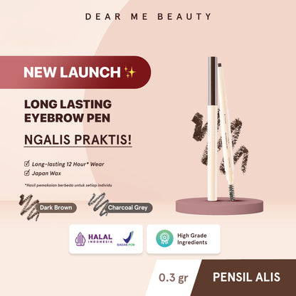 Dear Me Beauty - Long Lasting Eyebrow Pen Charcoal Grey