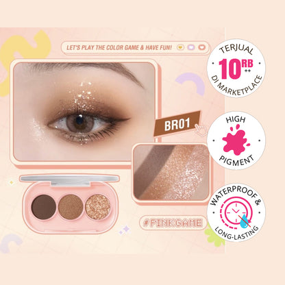 Pinkflash 3 Pan Eyeshadow PF-E23 #BR01