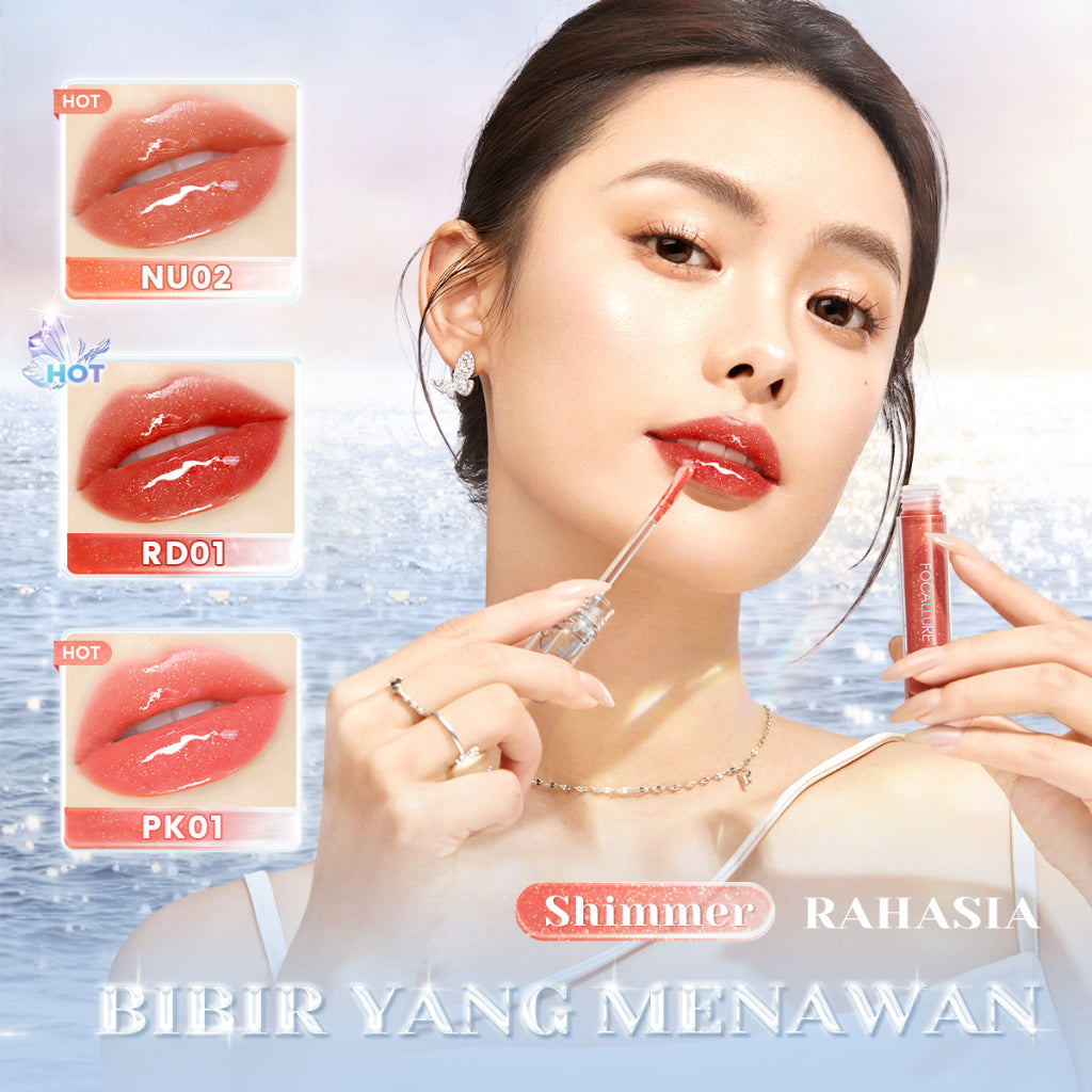 FOCALLURE WATERY GLOW LIPGLOSS BR01