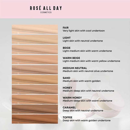 ROSE ALL DAY The Realest Lightweight Essence Cushion - Caramel