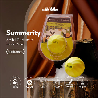 Make Scents Summerity Solid Perfume / Parfum Wanita | 8gr