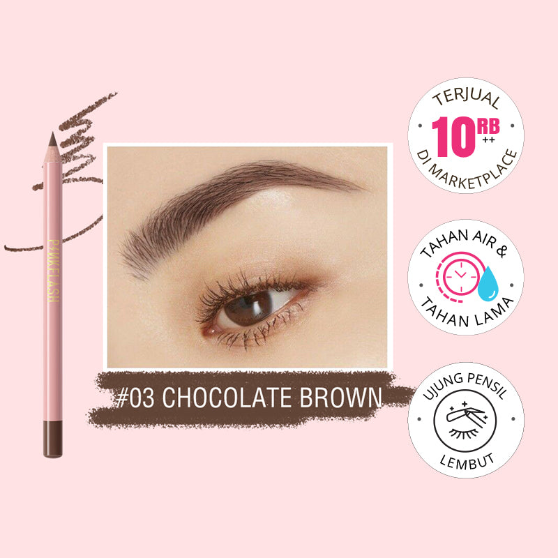 Pinkflash E02 Waterproof Easy Eyebrow Pencil - 03 Chocolate Brown