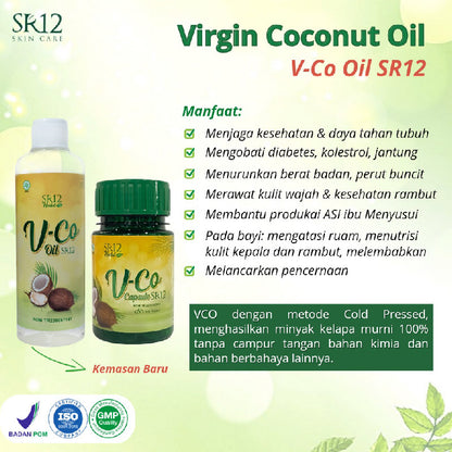 SR12 VCO Oil Minyak Kelapa Murni | 100ml