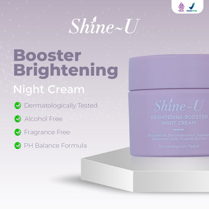 Shine-U Brightening Booster Night Cream | 20gr