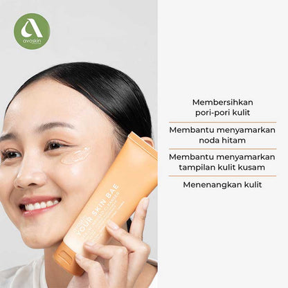 Avoskin Your Skin Bae Serum Infused Cleanser Kojic Acid + Glycolic Acid + Licorice Allantion + Sodium Hyaluronate | 100ml