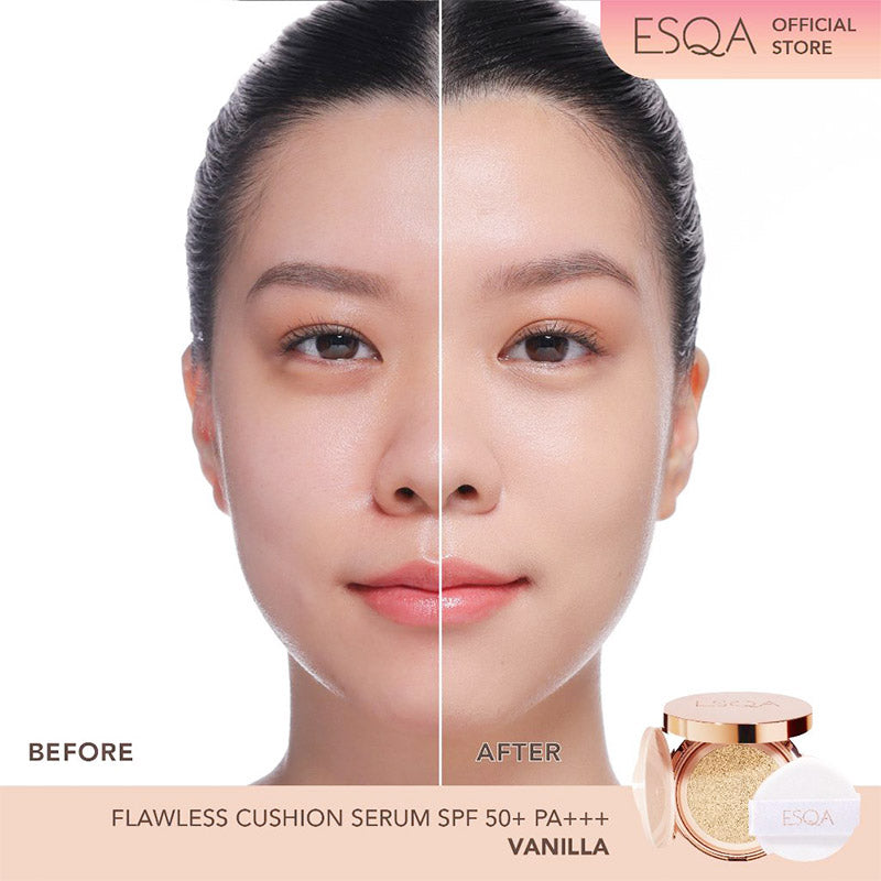 ESQA Flawless Cushion Serum SPF 50+ PA+++ Vanilla 15gr