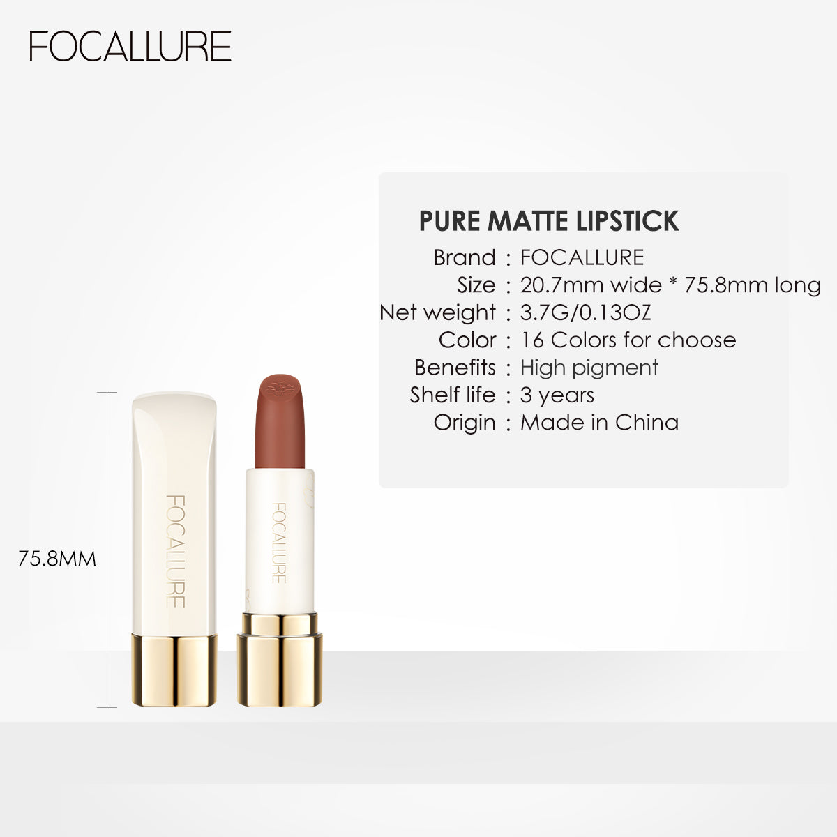 Focallure Pure Matte Lipstick FA203 #301