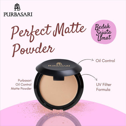 Purbasari Oil Control Matte Powder Natural | 12 g