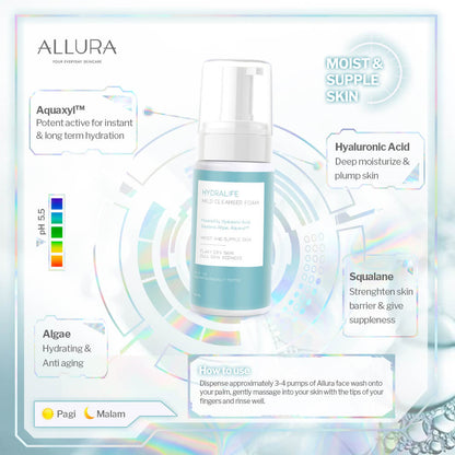 Allura Hydralife Mild Cleanser Foam | 100 g