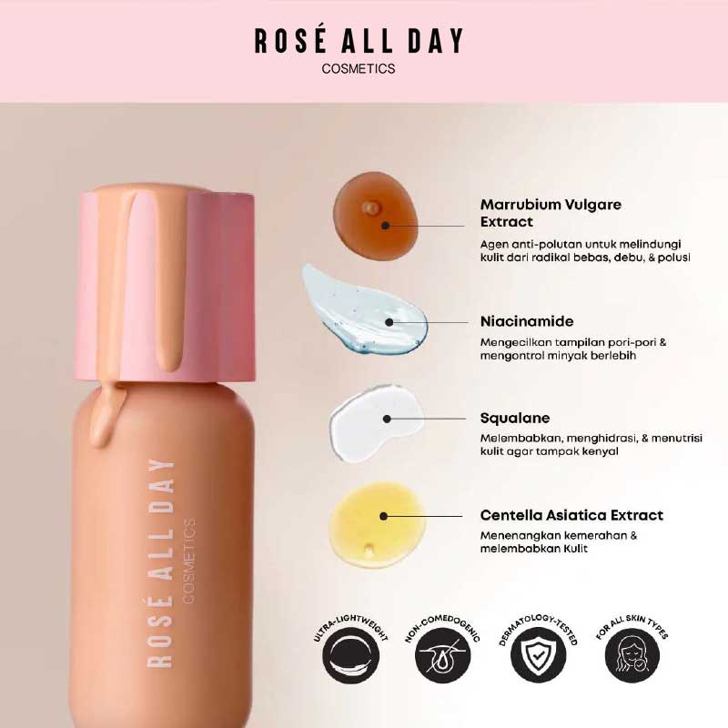 ROSE ALL DAY The Realest Lightweight Skin Tint - Honey