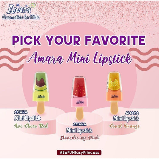 Amara Kids Mini Lipstick Avo Choco Red | 2.2 g