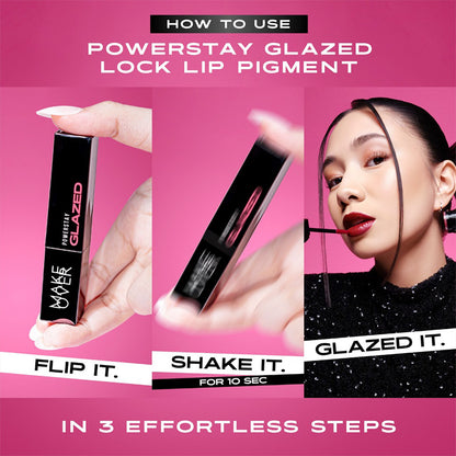 MAKE OVER Powerstay Glazed Lock Lip Pigment - D10 DNA | 3 gr