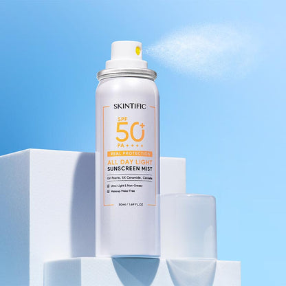 Skintific All Day Light Sunscreen Mist SPF50 PA++++